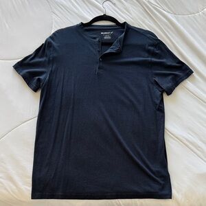 William Rast Men's Navy Henley Shirt